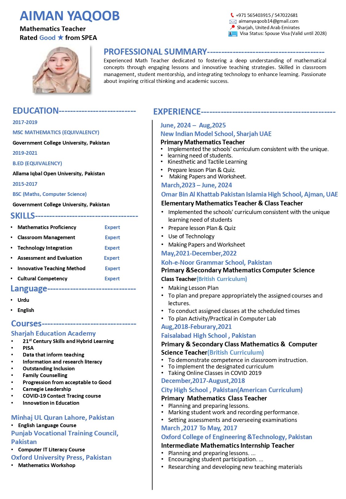 CV 3 Page 1