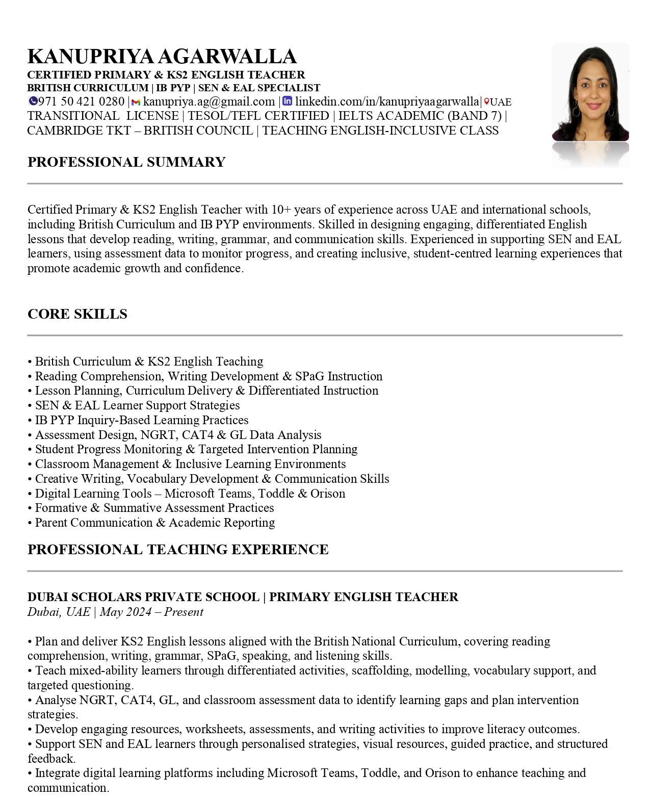 CV 3 Page 1