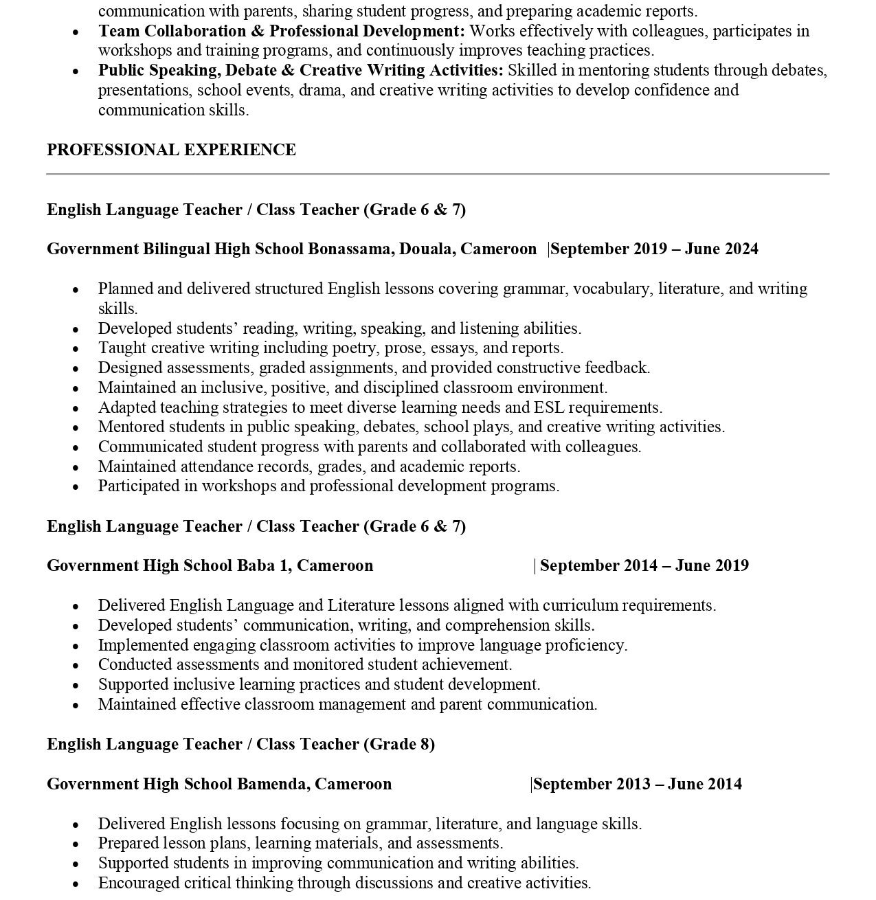 CV 3 Page 2