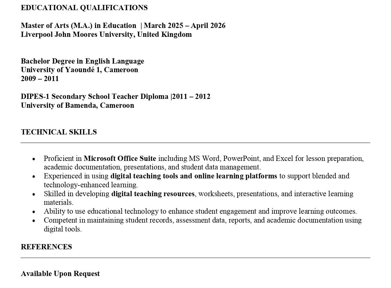 CV 3 Page 2