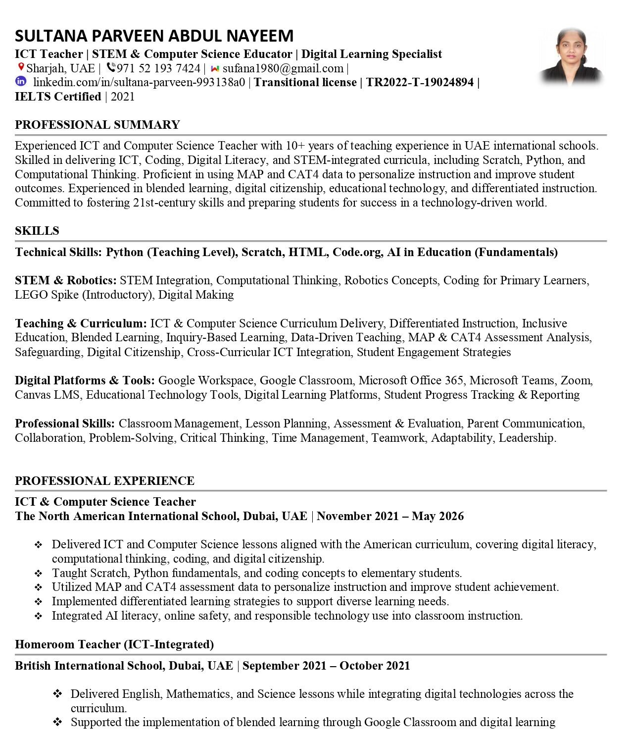 CV 3 Page 1
