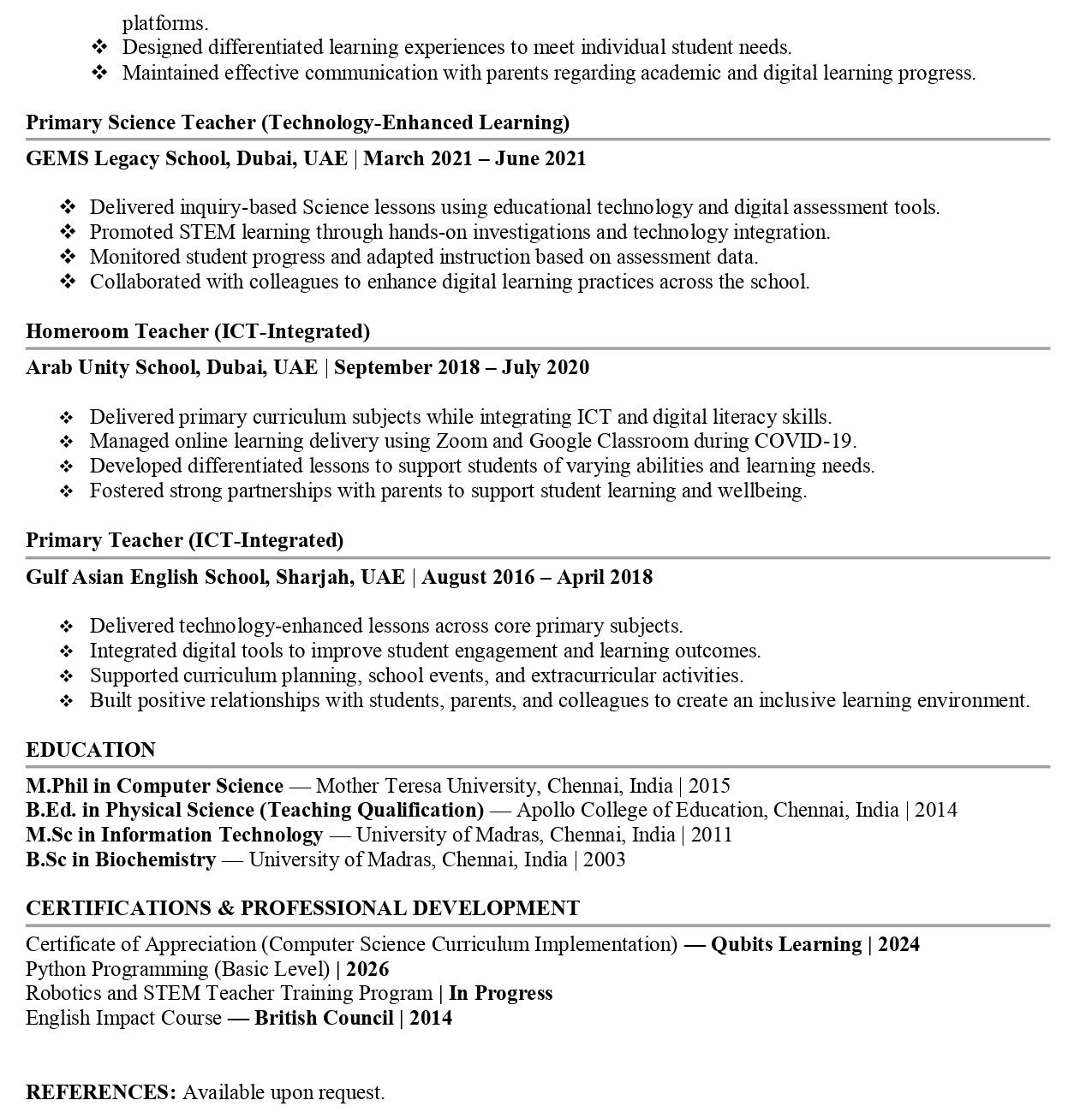 CV 3 Page 2