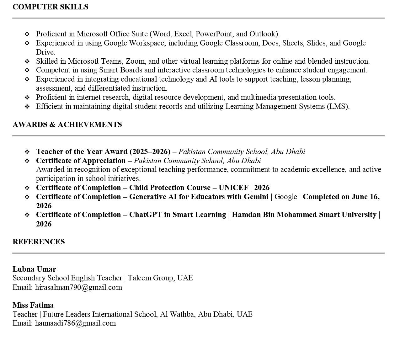 CV 3 Page 2