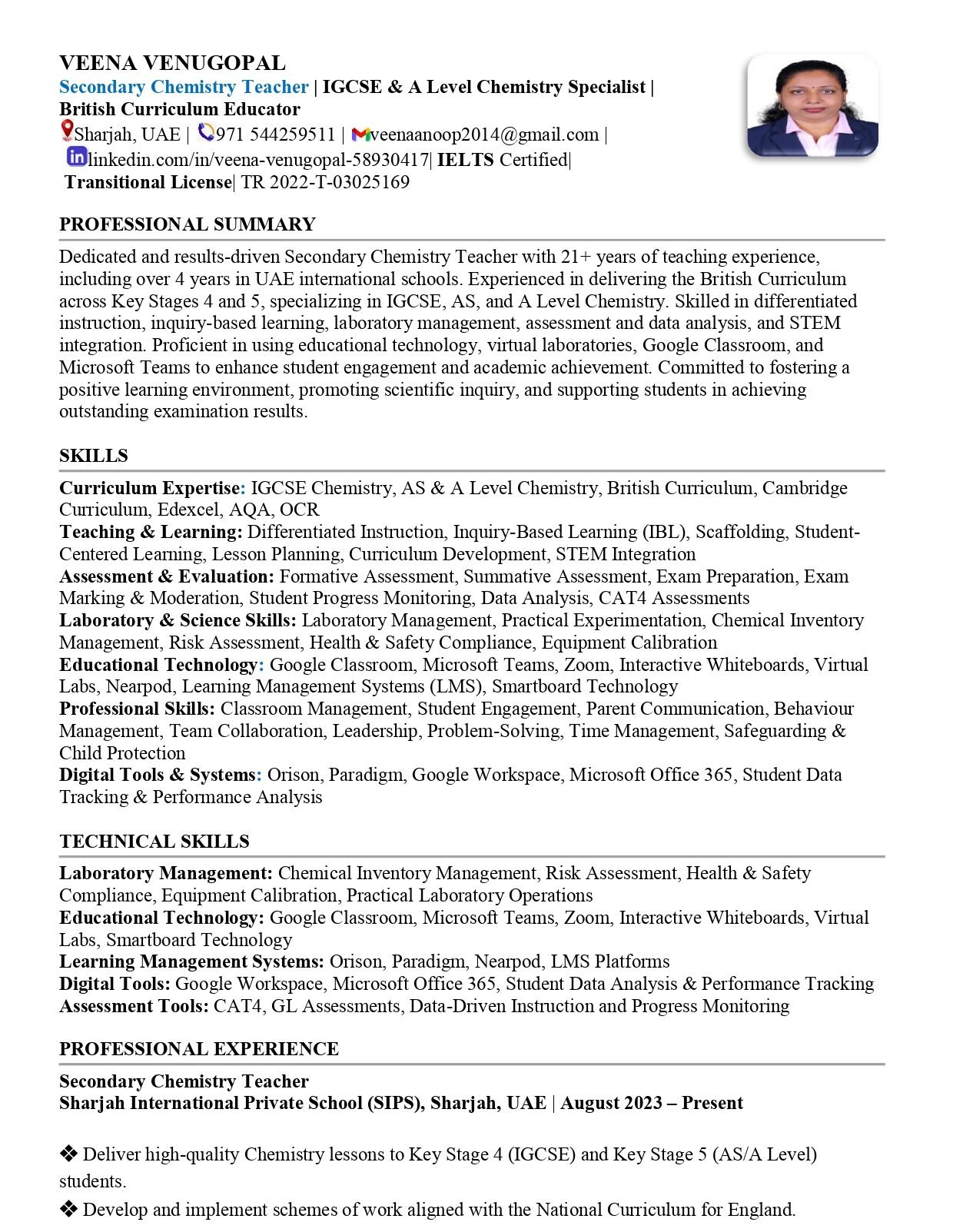 CV 3 Page 1