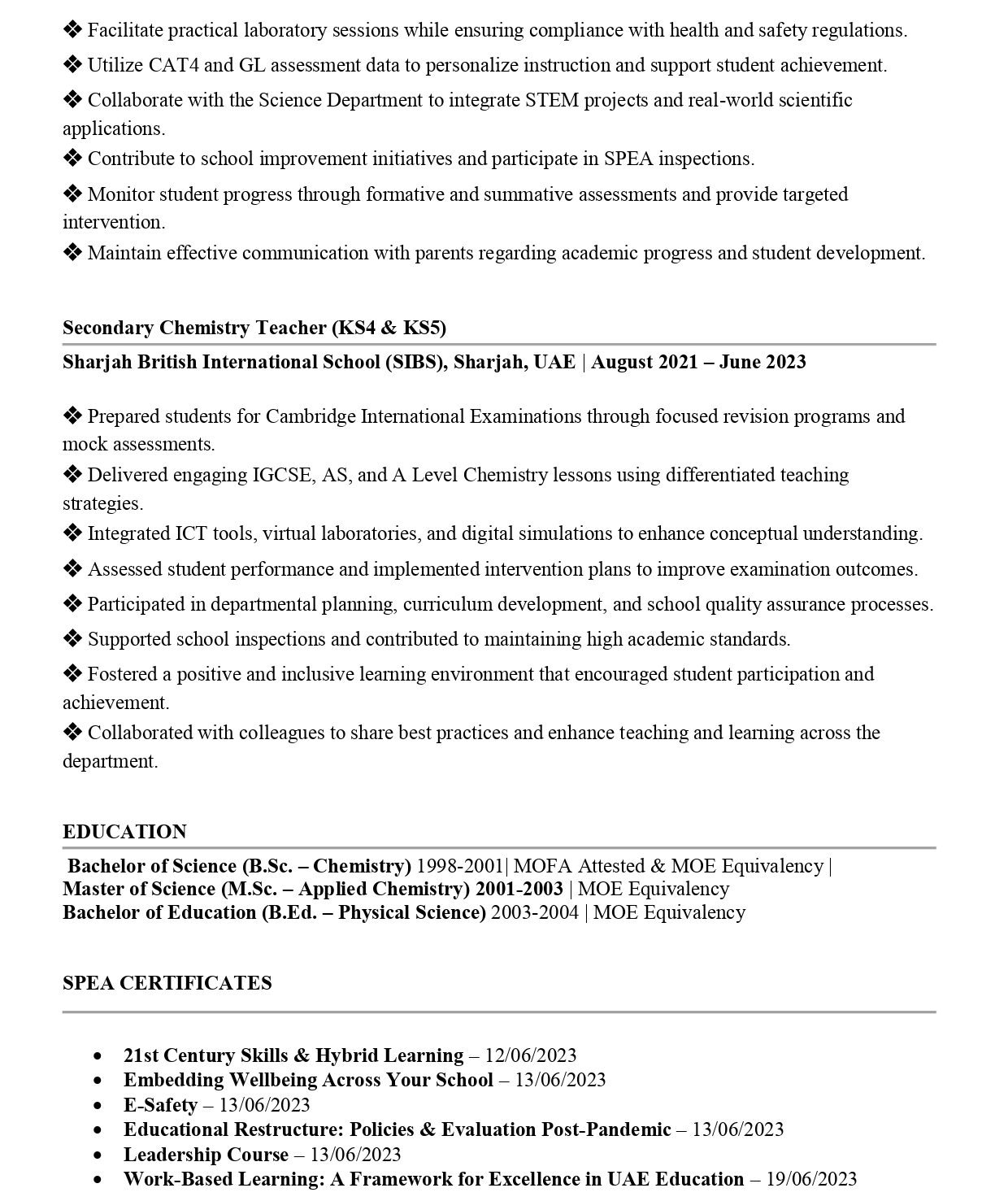 CV 3 Page 2