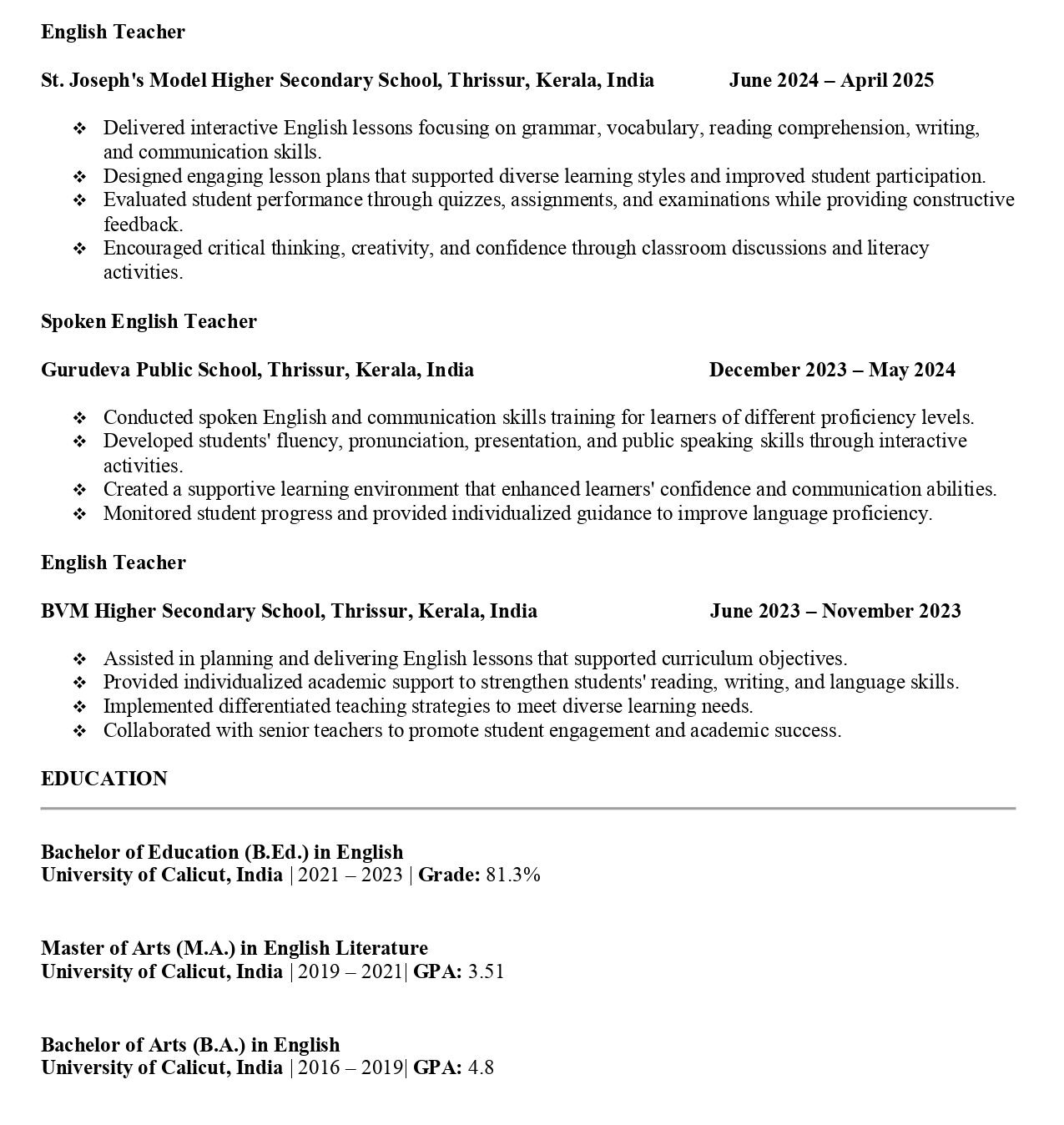 CV 1 Page 2